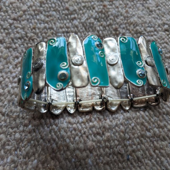 Brand New Handmade One-of-A-Kind Greek Crystal Gem Bracelet - Picture 3 of 4